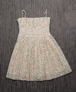 Vestido Linjia Shop Mujer S Floral Plisado Doble Corbata Elegante Cottagecore Clásico - Imagen 1 de 10