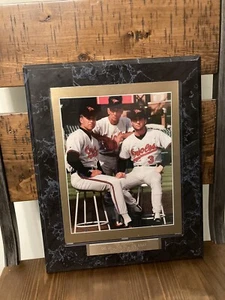 Baltimore Orioles Cal Jr Cal Sr Billy Ripken 8x10 Photo On Plaque Vtg Baseball - Picture 1 of 6