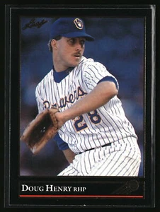 Doug Henry 1992 Leaf #80 Rookie Black Gold Milwaukee Brewers - Picture 1 of 2