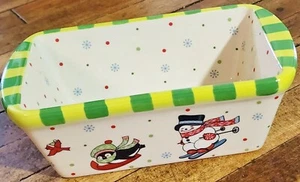 Temp-tations Winter Whimsy 12 Oz Mini Laib Pfanne Tara Backformen Schneemann OHNE DECKEL - Bild 1 von 4