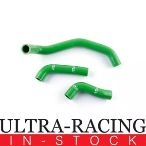 FOR 02-05 Kawasaki ZZR1200 ZX-12C ZX1200 Silicone Radiator Coolant Hoses GREEN - Picture 1 of 8