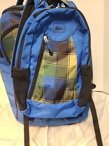 REI Unisex Adult Blue Two Rolling Wheels Style Travel Suitcase W Addl Pack 2 Pcs - Picture 1 of 10