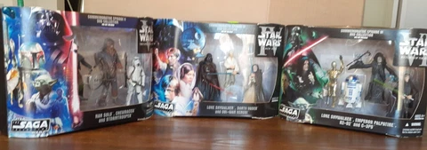 Star Wars DVD Commemorative Action Figure Pack Episode IV V VI Lot N.I.B 2006 Cover