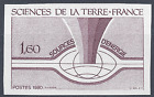 Science La Terre N°2093 Essai Couleur Non Dentelé Violet Proof 1980 Neuf Mnh