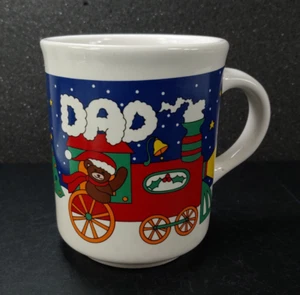 Lozapenco DAD Christmas Train Bear Made In Chile Coffee Mug - Picture 1 of 7