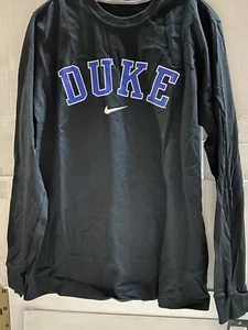 Duke Blue Devils NCAA Men's L/S Black Shirt One Sided Medium - Picture 1 of 2