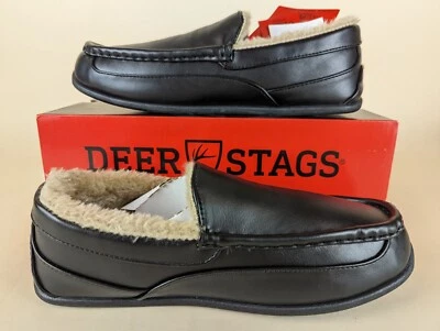 Zapatilla deportiva DEER STAGS Spliperooz hilada para hombre 7 mujeres 9 ancha negra zapatos sin cordones nueva con caja Foto 1 de 4