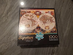 Signature Collection Antique Map 1000 PC Puzzle Brand New Buffalo Games - Picture 1 of 5