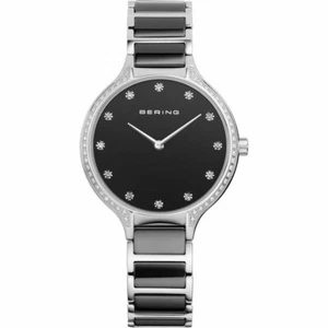 Bering Ladies Watch Wristwatch Slim Ceramic - 30434-742-1 Stainless Steel - Picture 1 of 2