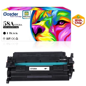 58A Black Toner(Used OEM Chip),for HP M404 M404n/dn/dw MFP M428/M428dw/fd,W258A - Picture 1 of 3
