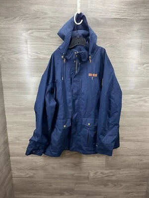 Columbia Horizons Pine Omni Heat Interchange Coat Men's Sz 4xl Blue - Image 1 of 4