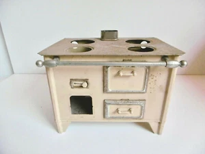 JOUET ANCIEN - CUISINIÈRE JEP - FOURNEAU EN TÔLE PEINTE - ÉPOQUE UNIS FRANCE - Picture 1 of 12