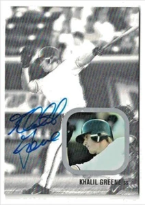 2002-03 JUST ROOKIES #02 KHALIL GREENE AUTO #'D 206/375 SAN DIEGO PADRES MLB - Picture 1 of 2
