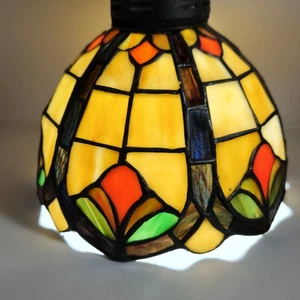 TIFFANY STYLE STAINED GLASS LIGHT SHADE ONLY - Picture 1 of 8