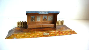 TRAINS HORNBY ANCIEN PETITE GARE TÔLE ÉCHELLE "O" LG 25 cm ANNÉES 50 - Picture 1 of 6