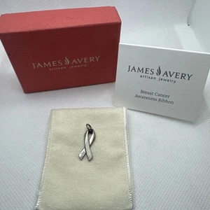 James Avery Sterlingsilber Krebs Bewusstsein Band Charm 925 - Bild 1 von 3
