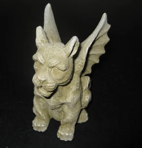 VTG Winged Gargoyle Resin Figurine Statue Gothic Halloween 4 3/4" Tall 3" Wide - Picture 1 of 13