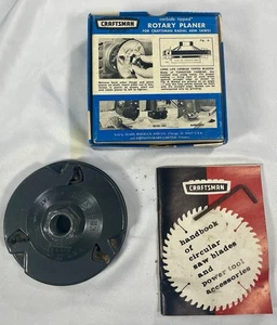 Vintage Craftsman 9-29513 Carbide Tipped Rotary Planer w Box, Instructions - Picture 1 of 5