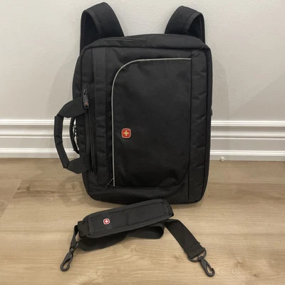 Swiss Gear by Wenger Laptop Backpack / Messenger Bag Black — 第 1/4 张图片