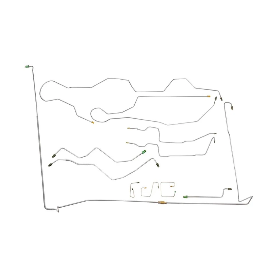 Kit completo de linha de freio 1997-02 Dakota 4wd cabine estendida cama curta V8 aço inoxidável - Imagem 1 de 4