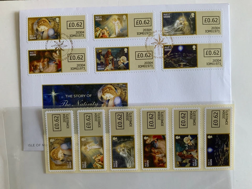 ISLE OF MAN 2020 MNH NATIVITY CHRISTMAS SETS X 2 , 1 FDC 1 SA SET - Image 1 of 1