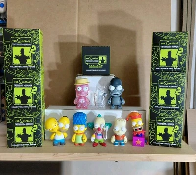 Kidrobot Simpsons Treehouse of Horror Series 2 Lot Inside Out Homer Kong Vampire - Image 1 of 4