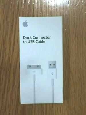 Apple Dock Connector to USB Charger MA591G/B NEW/SEALED Comp w/ iPod iPad iPhone - Image 1 of 2