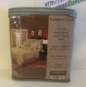 NEWPORT HOME EUROPEAN SHAM 26" x 26" with 2.5" Flange RN120457 NEW!!! - Picture 1 of 1