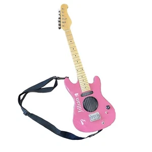 VINTAGE GIRLS PINK MUSIC ALLEY? JUNIOR ELECTRIC GUITAR JULLIAN - Picture 1 of 16