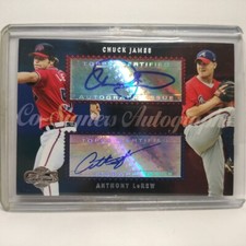 2006 Topps Co-Signers Dual Autographs #CS69 Chuck James/Anthony LeRew Braves