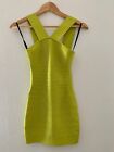 Marciano By Guess Lime Green Bandage Mini Dress Xs