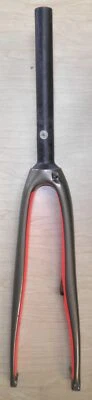 METALLIC BROWN/RED CARBON FIBER 700C ROAD BICYCLE FORK BIKE PARTS 649-2 - Image 1 of 4