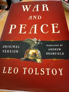 HARDCOVER FIRST EDITION & ORIGINAL VERSION OF WAR AND PEACE BY LEO TOLSTOY - Picture 1 of 12
