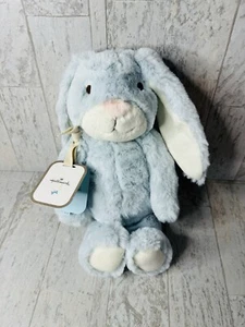 NWT Hallmark Blue Bunny Rabbit Rattle Lovey Chime Plush Stuffed Animal Toy - Picture 1 of 10
