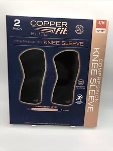 Paquete de 2 mangas de rodilla Elite de ajuste de cobre NUEVO EN CAJA, manga de compresión con infusión de cobre S/M - Imagen 1 de 3