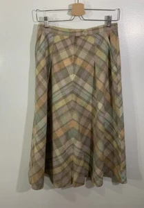 Vintage Rock kariert pastell Wolle Tartan 27 - Bild 1 von 9