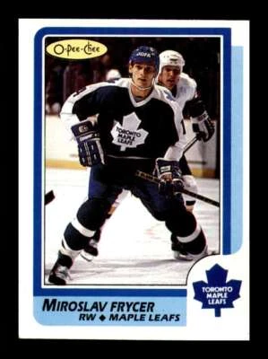 1986-87 O-Pee-Chee Hockey Miroslav Frycer #68 Toronto Maple Leafs NM Near Mint - Image 1 of 2