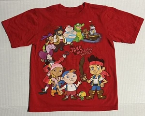 Disney Store Jake And The Never Land Pirates Short Sleeve T Shirt Boy Small 5/6 - Picture 1 of 1