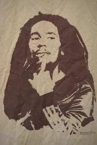 Vintage Bob Marley Zion Rootswear T Shirt Double Sided Mens Medium Y2K Reggae - Picture 1 of 6