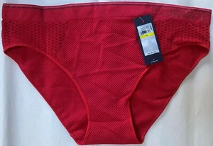 NWT TOMMY HILFIGER SEAMLESS RED BIKINI PANTY R82T621 MEDIUM $34 - Picture 1 of 2