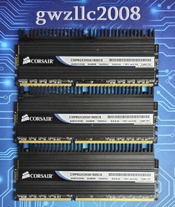6GB (3x2GB) PC3-12800U DDR3-1600MHz 2Rx8 Non-ECC Corsair CMP6GX3M3A1600C8 - Picture 1 of 2