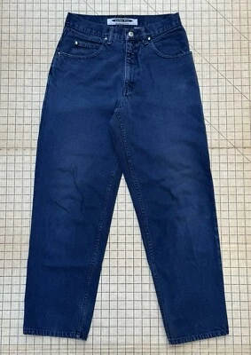 Vintage 1990s Anchor Blue Baggy Midnight Navy Blue Jeans Men’s 30x30 EUC Skate - Image 1 of 4