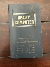 REALTY COMPUTER GUIDE Book Real Estate  CALIFORNIA LAND TITLE Vintage 1974