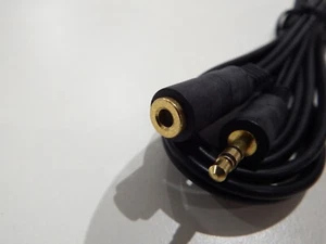 1.5m 3.5mm Jack Plug Male to Female Audio Extension Cable Lead For PC Headphone - Picture 1 of 5