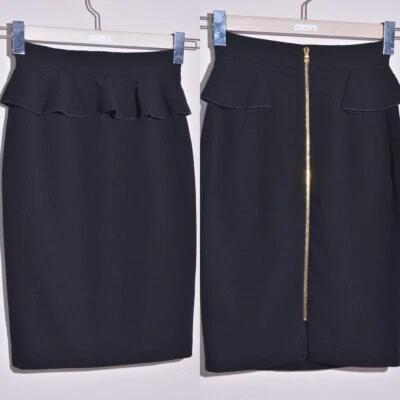 Falda lápiz negra Emilio Pucci para mujer mezcla de lana talla XS Foto 1 de 4