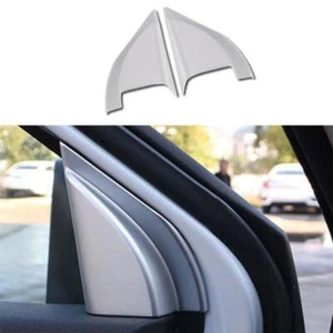 ABS Silver A Pillar Front Triangle Cover 2X For Mitsubishi Eclipse Cross 2018-23 - Picture 1 of 9