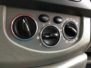 For Vauxhall Opel Vivaro 01-14 Polished Aluminum Rings for Heating Control Panel - Picture 1 of 8