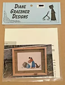Diane Graebner "Can I Have Some?" Woman w/ Dog Cross Stitch Pattern NIP - Picture 1 of 2