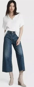 NUEVO Jean Brida Trail Rag & Bone Maya tiro alto tobillo pierna ancha para mujer 34 - Imagen 1 de 13