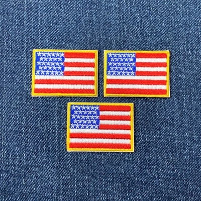 3-Pack American Flag Patch - Embroidered United States Of America USA Badge 1.5" - Image 1 of 2